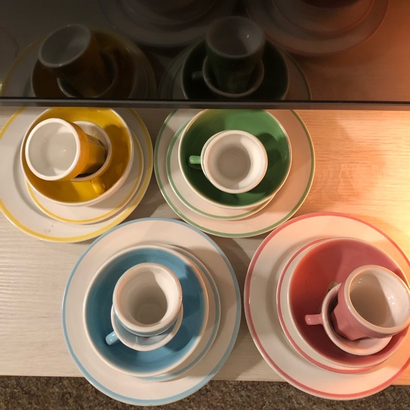 Kids ceramic kitchen dish set 20 piece set - Picture 2 of 10